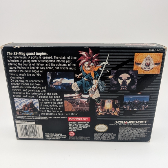 Chrono Trigger (1995) - Super Nintendo - CIB with Maps Posters Manual Authentic - Picture 2 of 15